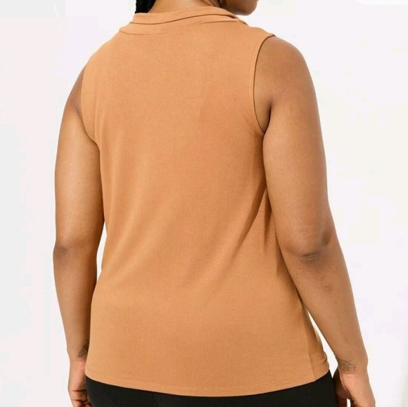 🏷️Torrid Studio Tissue Jersey Drape Neck Tank 2X - Picture 3 of 11